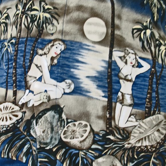 Pierre Cardin Tropical Hawaiian Shirt L Men's - Picture 1 of 7